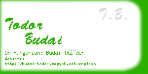 todor budai business card